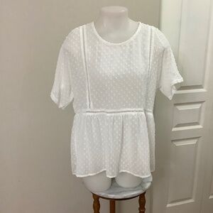 Solitaire Semi-sheer smock top Sz Large